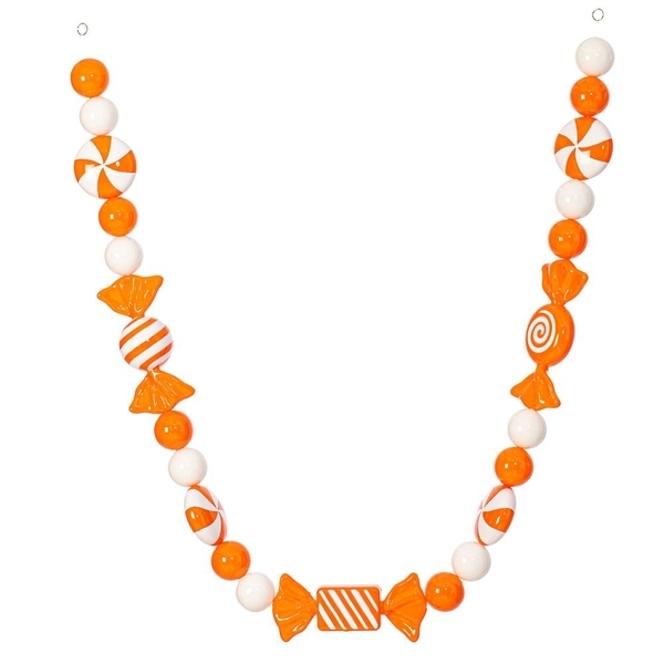 5.5' Orange Enamel Candy Garland