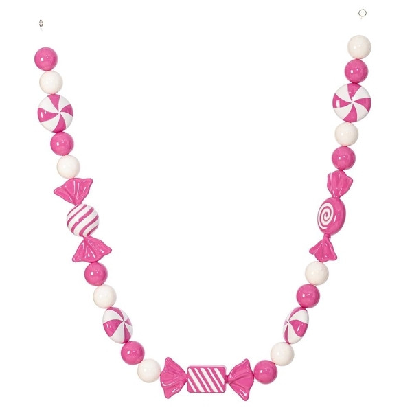 5.5' Hot Pink Enamel Candy Garland