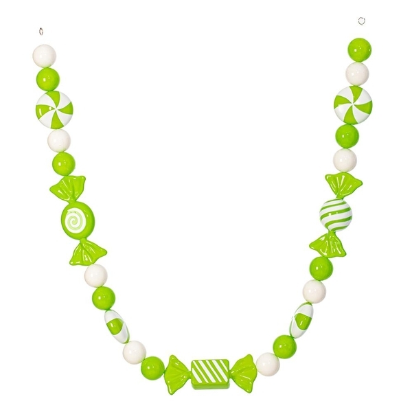 5.5' Lime Enamel Candy Garland
