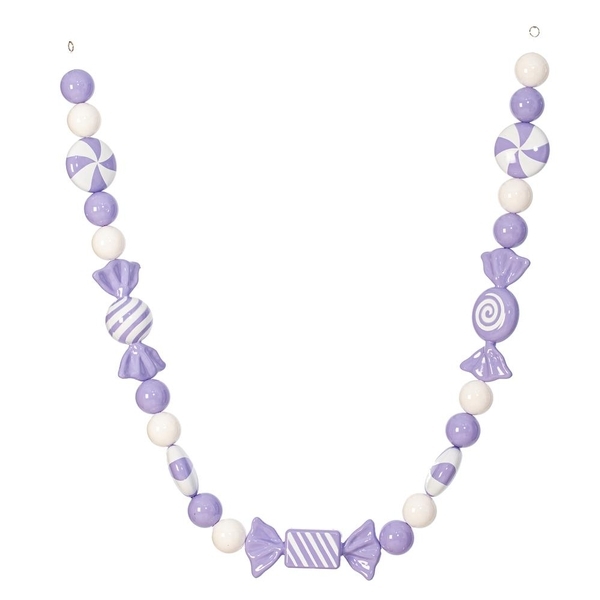 5.5' Lavender Enamel Candy Garland