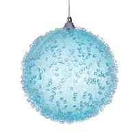 Vickerman 4.75" Baby Blue Icy Sugar Ball Ornament (3 pack)