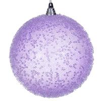 Vickerman 8" Lavender Icy Sugar Ball Ornament