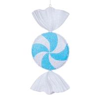 Vickerman 18" Baby Blue Icy Sugar Candy Ornament