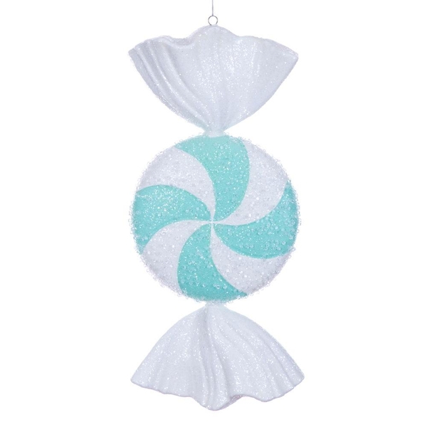 18" Seafoam Green Icy Sugar Candy Ornament