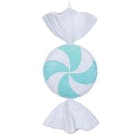 Vickerman 18" Seafoam Green Icy Sugar Candy Ornament