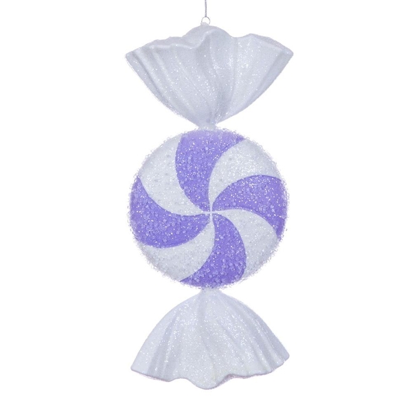 18" Lavender Icy Sugar Candy Ornament