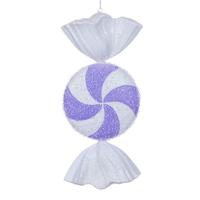 Vickerman 18" Lavender Icy Sugar Candy Ornament