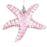 Vickerman 6.5" Pink Starfish Glitter Ornament (2 Pack)