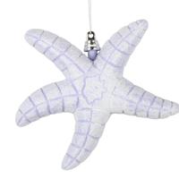 Vickerman 6.5" Purple Starfish Glitter Ornament (2 Pack)
