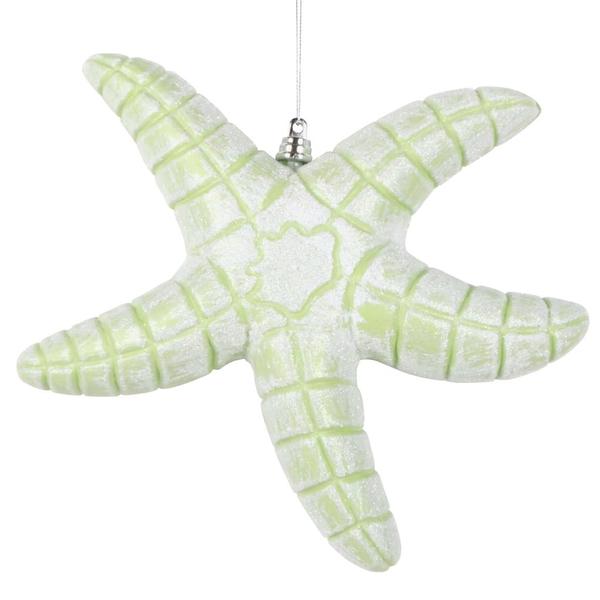 10" Celadon Starfish Glitter Ornament