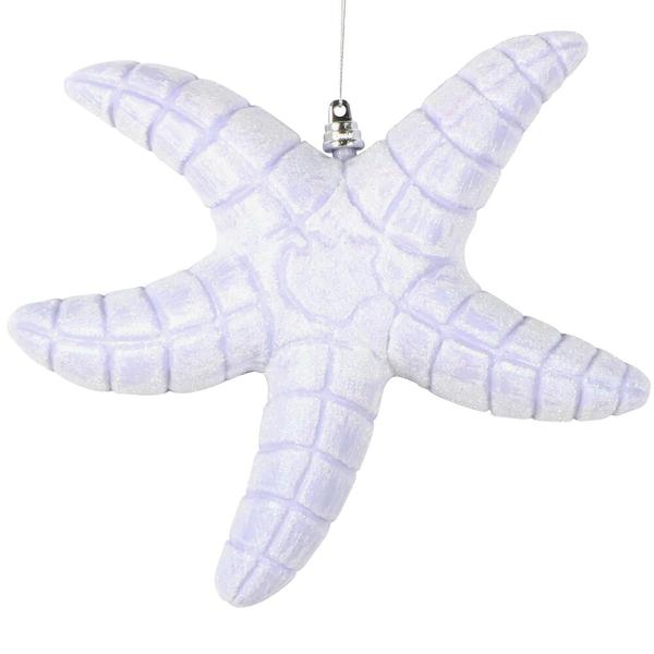 10" Purple Starfish Glitter Ornament