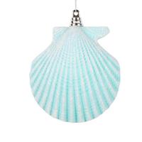 Vickerman 4" Seafoam Green Seashell Ornament (3 pack)