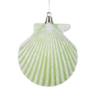 Vickerman 4" Celadon Green Seashell Ornament (3 pack)