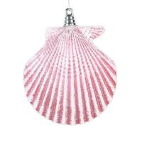 Vickerman 4" Pink Seashell Ornament (3 pack)
