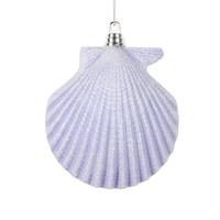 Vickerman 4" Purple Seashell Ornament (3 pack)