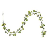 Vickerman 6' Celadon Matte Shiny Pearl Ball Branch Wire Garland