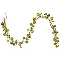Vickerman 6' Lime Matte Shiny Pearl Ball Branch Wire Garland