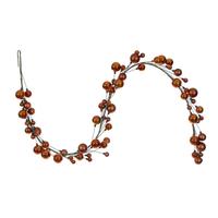 Vickerman 6' Copper Matte Shiny Pearl Ball Branch Wire Garland