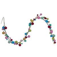 Vickerman 6' Multicolor Pearl Ball Branch Wire Garland