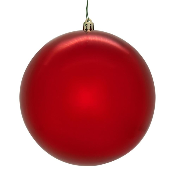 4" Red Shiny Seamless UV Drilled Christmas Ornament (6 Pack) 4" Red Shiny Seamless UV Drilled Christmas Ornament (6 Pack)