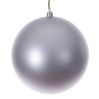 Vickerman 4" Silver Matte Seamless UV Drilled Christmas Ornament (6 Pack)