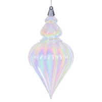 Vickerman 12" Clear Iridescent Drop Ornament