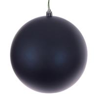 Vickerman 4" Midnight Blue  Matte Seamless UV Drilled Christmas Ornament (6 Pack)