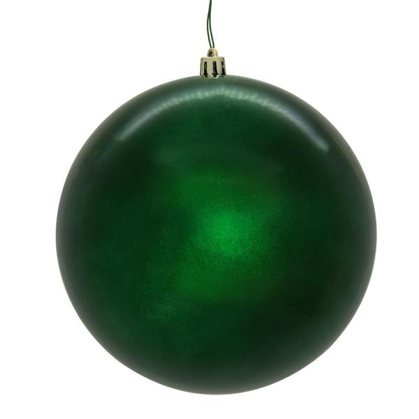 4" Midnight Green Pearl Ball Ornament (6 pack)