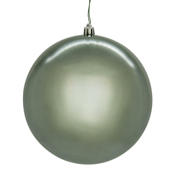 4" Pewter Shiny Seamless UV Drilled Christmas Ornament (6 Pack) 4" Pewter Shiny Seamless UV Drilled Christmas Ornament (6 Pack)