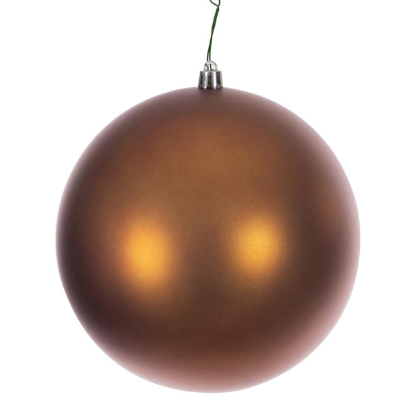 4" Copper Matte Seamless UV Drilled Christmas Ornament (6 Pack)