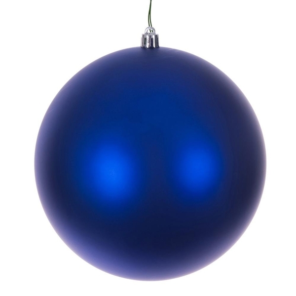 4.75" Blue Matte / Seamless Ball Ornament (4 pack)