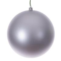 Vickerman 4.75" Silver Matte / Seamless Ball Ornament (4 pack)