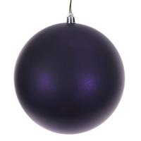 Vickerman 4.75" Plum Matte / Seamless Ball Ornament (4 pack)