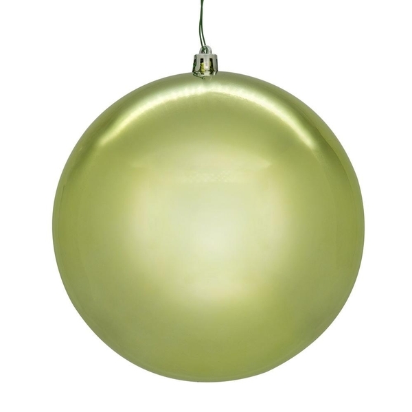 4.75" Celadon Shiny / Seamless Ball Ornament (4 pack)