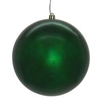 Vickerman 4.75" Midnight Green Shiny / Seamless Ball Ornament (4 pack)