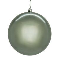 Vickerman 4.75" Pewter Shiny / Seamless Ball Ornament (4 pack)