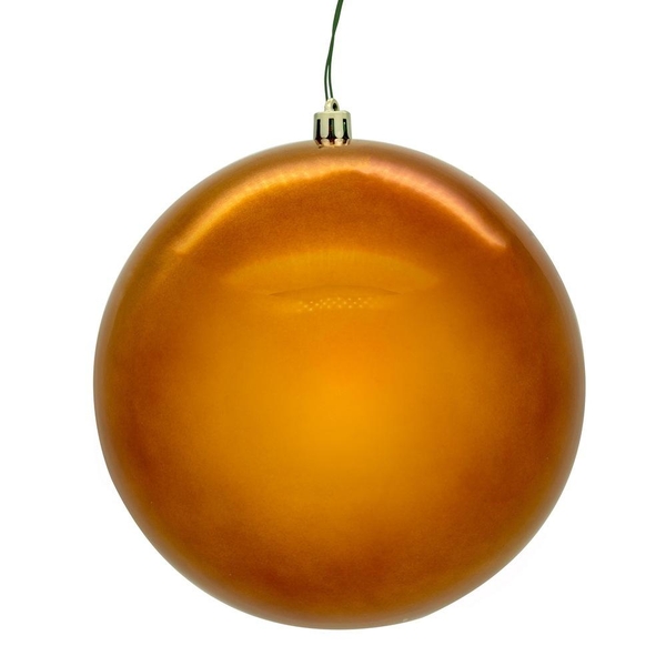 4.75" Copper Pearl Seamless Ball Ornament (4 Pack)
