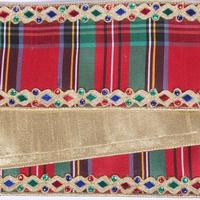 Vickerman 4" x 5Yd Multicolor Multi Plaid Christmas Ribbon