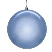Vickerman 6" Periwinkle Pearl Ball Ornament (4 pack)