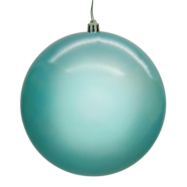 6" Baby Blue Pearl Ball Ornament (4 pack)