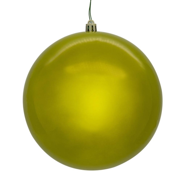 6" Lime Pearl Ball Ornament (4 pack)