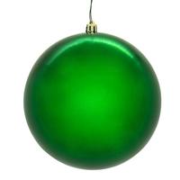 Vickerman 8" Green Shiny Seamless UV Drilled Christmas Ornament