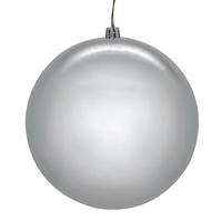 Vickerman 8" Silver Shiny Seamless UV Drilled Christmas Ornament