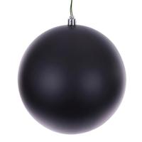 Vickerman 8" Black Matte Seamless UV Drilled Christmas Ornament