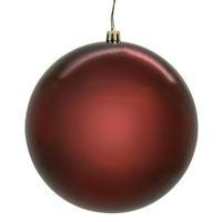 Vickerman 8" Wine Shiny Seamless UV Drilled Christmas Ornament