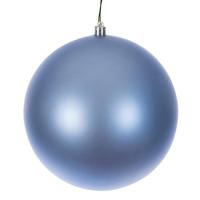 Vickerman 8" Periwinkle Matte Seamless UV Drilled Christmas Ornament