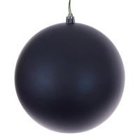 Vickerman 8" Midnight Blue Matte Seamless UV Drilled Christmas Ornament