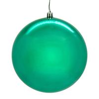 Vickerman 8" Teal Shiny Seamless UV Drilled Christmas Ornament