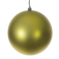 Vickerman 8"  Lime Matte Seamless UV Drilled Christmas Ornament