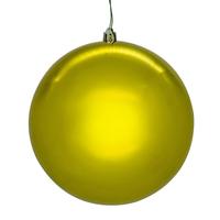 Vickerman 8" Lime Shiny Seamless UV Drilled Christmas Ornament